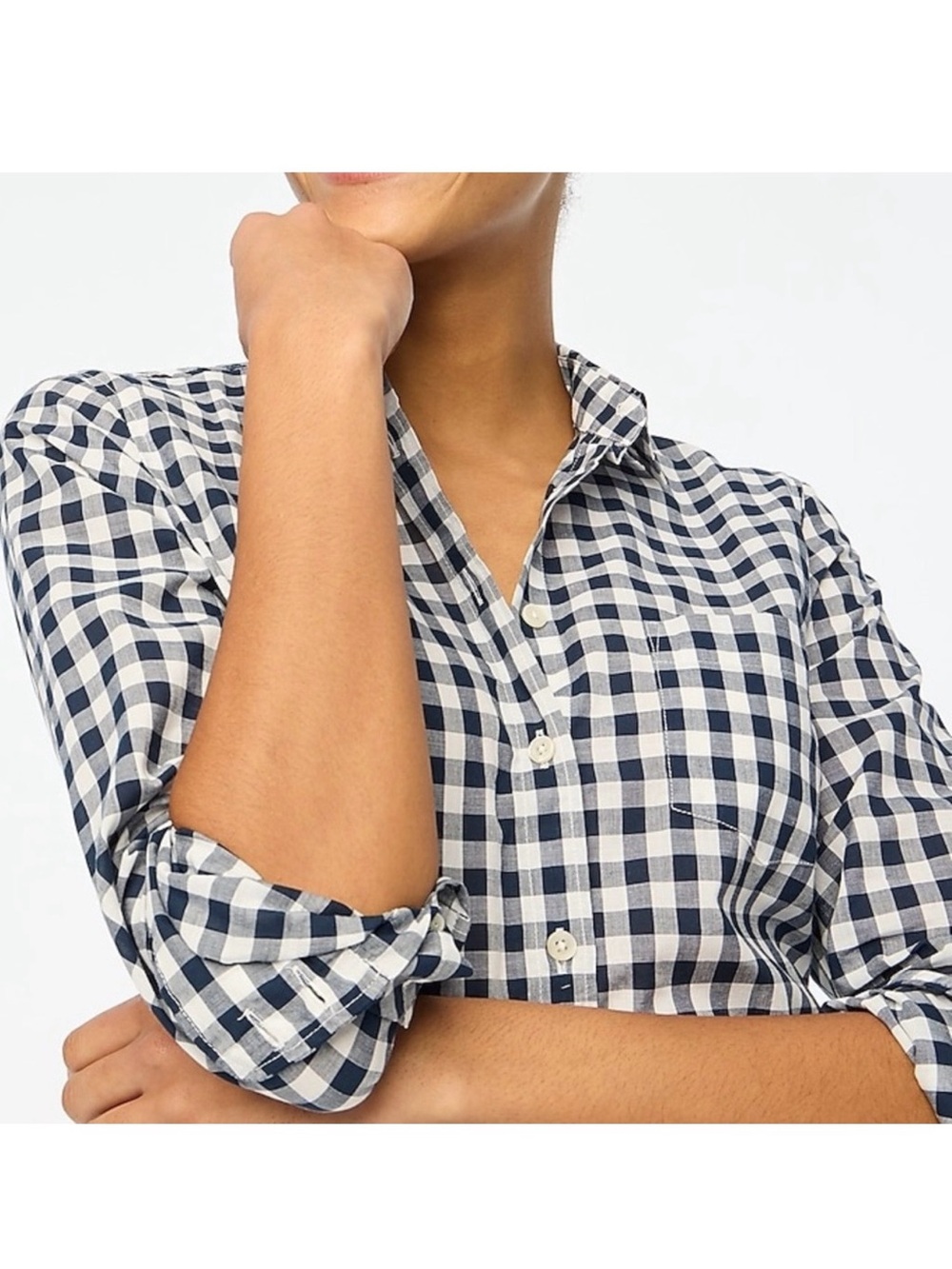 J. Crew Factory Lightweight cotton-blend shirt in signature fit - NWT - Picture 2 of 4